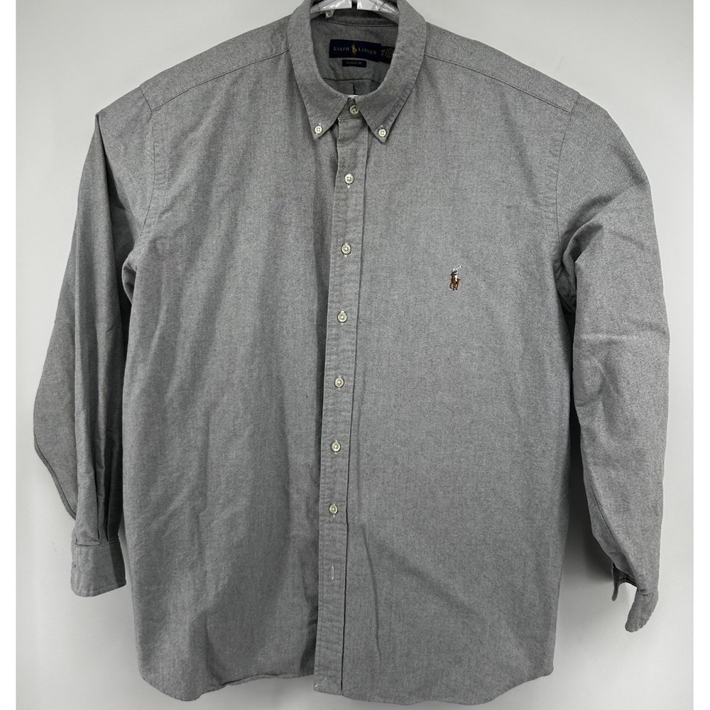 Polo Ralph Lauren Classic Got Light Grey Button Down Shirt Men's 1XB